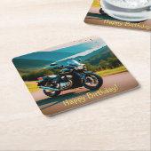 Sein Motorrad Rechteckiger Pappuntersetzer (angewinkelt)