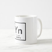 Sein Name als chemisches Element Kaffeetasse (VorderseiteRechts)