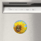 Sein Name und ihr Name Magnet Sonnenblumen (In Situ (Geschirrspüler))