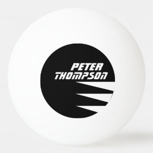 sein Namensschild Tischtennis-Tischtennisball Tischtennisball