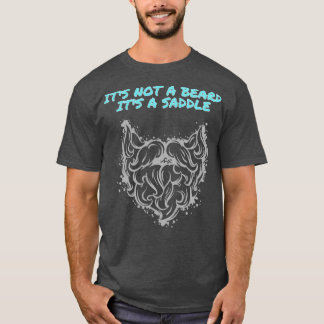 Sein nicht-bart-Design mit einem besonderen Sattel T-Shirt