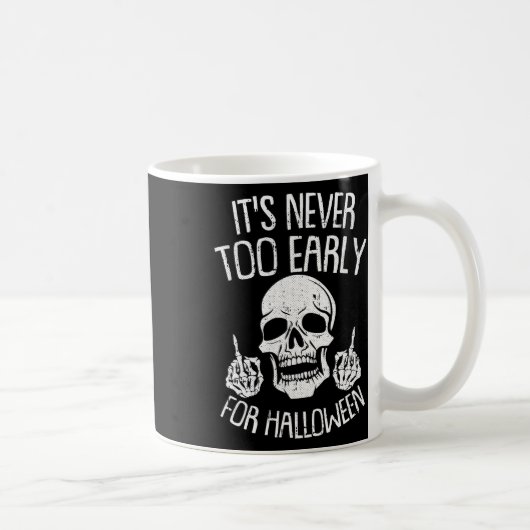 Sein nie zu früh für Halloween Lazy Halloween C Kaffeetasse (Rechts)