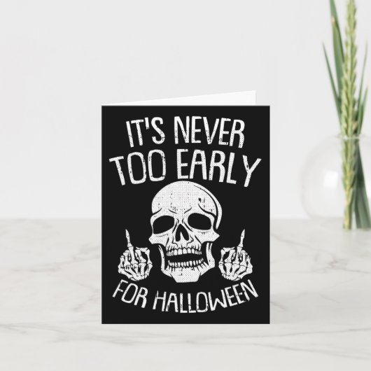 Sein nie zu früh für Halloween Lazy Halloween C Karte (Vorderseite)