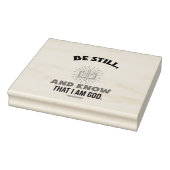 SEIN NOCH UND WEISS, DASS ICH GOTT BIN. GUMMISTEMPEL (Stempel)