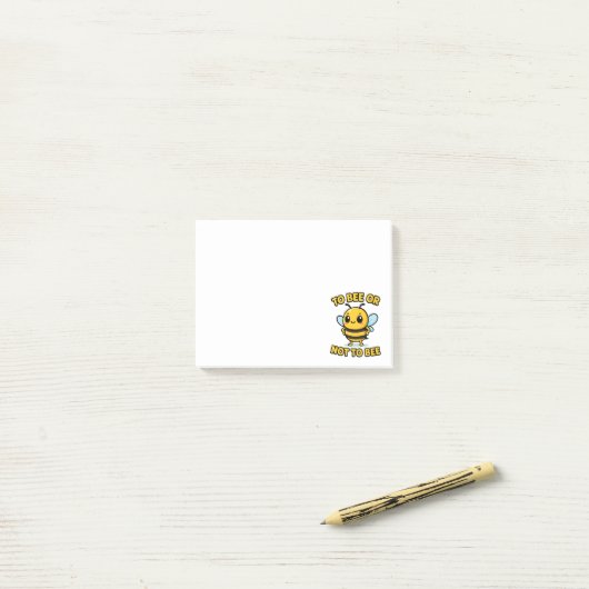 Sein oder nicht sein post-it klebezettel (Auf Schreibtisch)