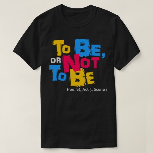sein oder nicht sein T-Shirt (Design vorne)