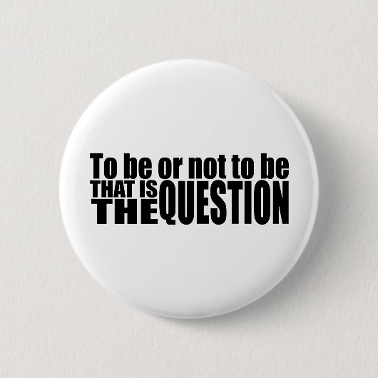 Sein oder Nichtsein Button (Vorderseite)