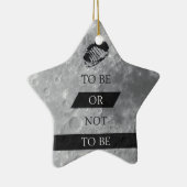 Sein oder Nichtsein Shakespeare-Zitate Keramik Ornament (Rechts)