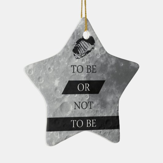 Sein oder Nichtsein Shakespeare-Zitate Keramik Ornament (Rechts)