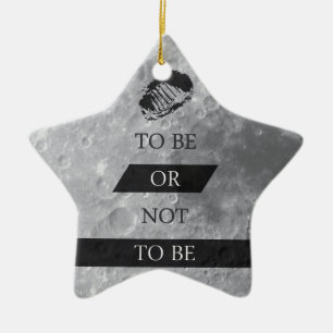 Sein oder Nichtsein Shakespeare-Zitate Keramik Ornament