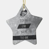 Sein oder Nichtsein Shakespeare-Zitate Keramik Ornament (Links)