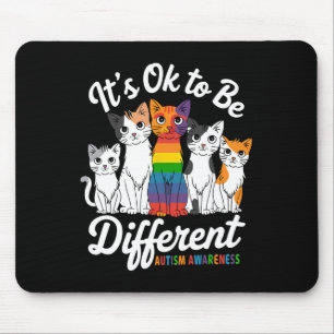 Sein Ok, ein anderes Cat Puzzle Niedlich Autismus Mousepad