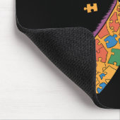 Sein Ok, ein wenig anders Giraffe Autismus Aware Mousepad (Ecke)