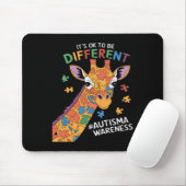 Sein Ok, ein wenig anders Giraffe Autismus Aware Mousepad (Mit Mouse)