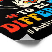 Sein Ok zu anderen Autismus Groovy Lächeln Gesicht Poster (Ecke)