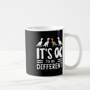 Sein Ok zu sein, verschiedene Dinosaurier Autismus Kaffeetasse