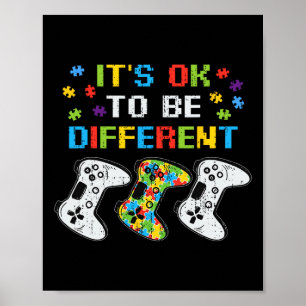 Sein Ok zu sein, verschiedene Video-Game-Gamer Aut Poster
