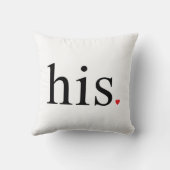 sein Paarkissen Kissen (Rückseite)