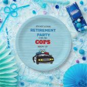 Sein Party ist nicht gut, bis die Polizisten aufta Pappteller (Party)