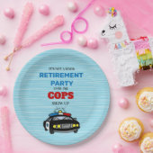 Sein Party ist nicht gut, bis die Polizisten aufta Pappteller (Party)