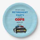 Sein Party ist nicht gut, bis die Polizisten aufta Pappteller (Vorderseite)