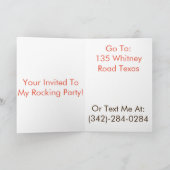 Sein Party-Zeit-Party laden Karte ein! Für (Innenseite)