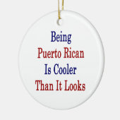 Sein puertorikanisch ist cooler, als es schaut keramikornament (Links)
