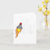 Sein Racket Science Graphic Badminton Player Shutt Karte (Gelbe Blume)