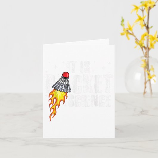 Sein Racket Science Graphic Badminton Player Shutt Karte (Gelbe Blume)