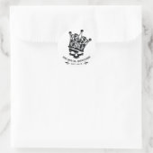 Sein Royal Highness-Logo Runder Aufkleber (Tasche)