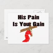 Sein Schmerz ist dein christlicher Geschenkartikel Postkarte (Vorne/Hinten)