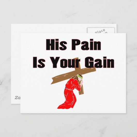 Sein Schmerz ist dein christlicher Geschenkartikel Postkarte (Vorne/Hinten)