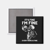 Sein schönes Ich in Fine Everything schönes Hallow Magnet (Vorderseite/Rückseite)
