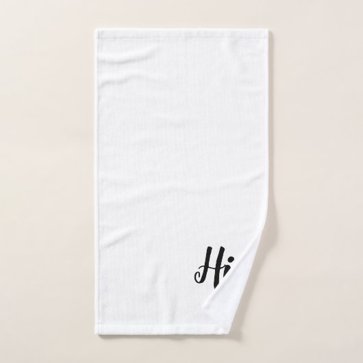 Sein Script Monogram Badetuch-Set Badhandtuch Set (Handtuch)