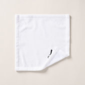 Sein Script Monogram Badetuch-Set Badhandtuch Set (Waschlappen)