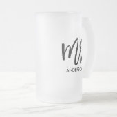 Sein sehr eigenes Personalisiert Mattglas Bierglas (VorderseiteRechts)