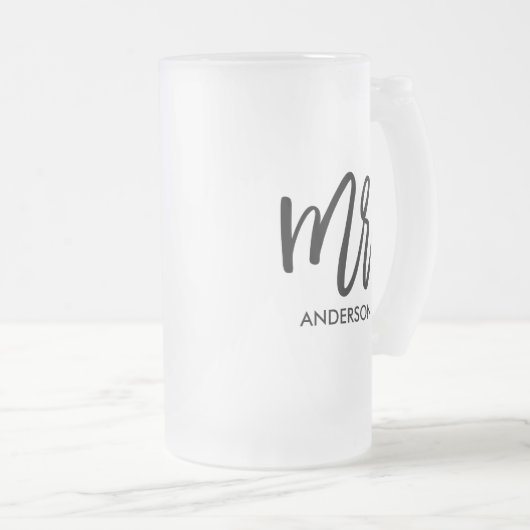 Sein sehr eigenes Personalisiert Mattglas Bierglas (VorderseiteRechts)