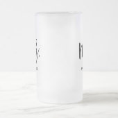 Sein sehr eigenes Personalisiert Mattglas Bierglas (Mittel)