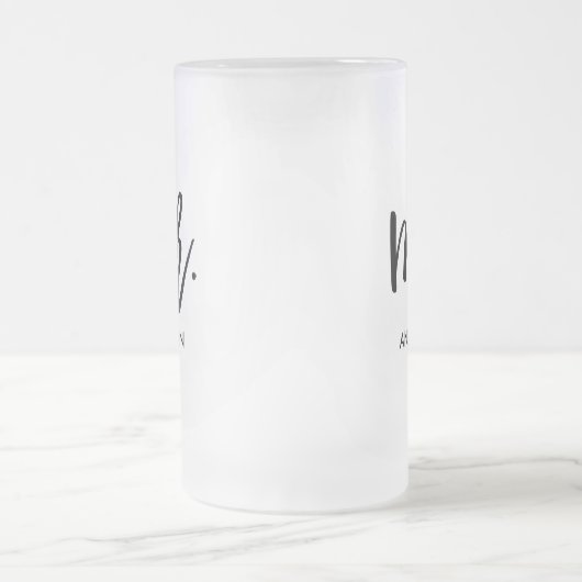 Sein sehr eigenes Personalisiert Mattglas Bierglas (Mittel)