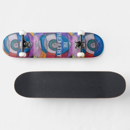 SEIN SIE GESUND SKATE BOARD DESIGN VON PAULA REILL SKATEBOARD (Horizontal)
