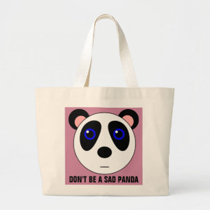 SEIN SIE KEINE BITTE PANDA-BAR-Tasche Jumbo Stoffbeutel