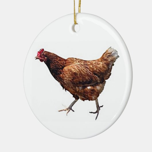 SEIN SIE KEINE COOLE CHICKEN-CHRISTMAS-ORNATION KERAMIKORNAMENT (Links)