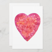 SEIN SIE MEIN VALENTINE - Aquarellmalerei Feiertagskarte (Vorne/Hinten)