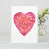 SEIN SIE MEIN VALENTINE - Aquarellmalerei Feiertagskarte (Stehend Vorderseite)