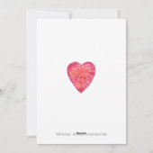 SEIN SIE MEIN VALENTINE - Aquarellmalerei Feiertagskarte (Rückseite)