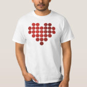 SEIN SIE MEIN VALENTINE RED IMITATS GOLD FOIL DOTS T-Shirt (Vorderseite)