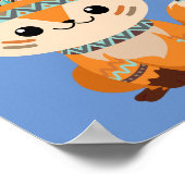 "SEIN SIE SELBST!" Indian Fox, Blue oder Ihre Bots Poster (Ecke)