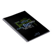 SEIN Sie selbst Inspiration Word Cloud Notizblock (Rechte Seite)