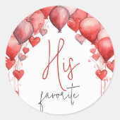 Sein, sie, unser Lieblings-Snack-Brautparty Gefall Runder Aufkleber (Vorderseite)