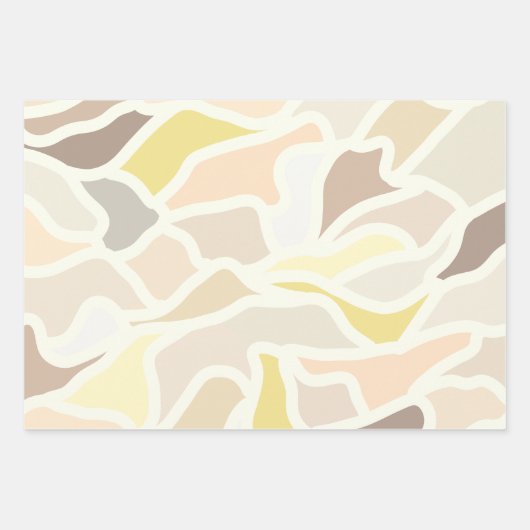 Sein so ivory geometrisches Abstraktes Muster Geschenkpapier Set (Vorderseite 3)